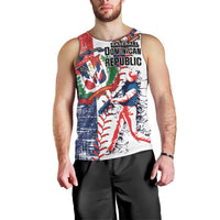 Personalized Baseball Dominican Republic Men Tank Top Come On Team DR Grunge Style