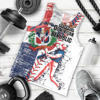 Personalized Baseball Dominican Republic Men Tank Top Come On Team DR Grunge Style