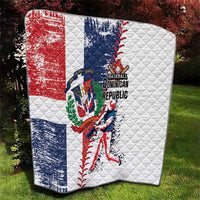 Baseball Dominican Republic Quilt Come On Team DR Grunge Style