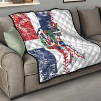 Baseball Dominican Republic Quilt Come On Team DR Grunge Style