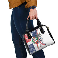 Baseball Dominican Republic Shoulder Handbag Come On Team DR Grunge Style