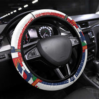 Baseball Dominican Republic Steering Wheel Cover Come On Team DR Grunge Style