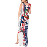 Personalized Baseball Dominican Republic Tank Maxi Dress Come On Team DR Grunge Style