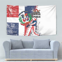 Baseball Dominican Republic Tapestry Come On Team DR Grunge Style