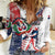 Personalized Baseball Dominican Republic Women Casual Shirt Come On Team DR Grunge Style