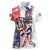 Personalized Baseball Dominican Republic Women Polo Shirt Come On Team DR Grunge Style