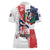 Personalized Baseball Dominican Republic Women Polo Shirt Come On Team DR Grunge Style