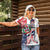 Personalized Baseball Dominican Republic Women Polo Shirt Come On Team DR Grunge Style
