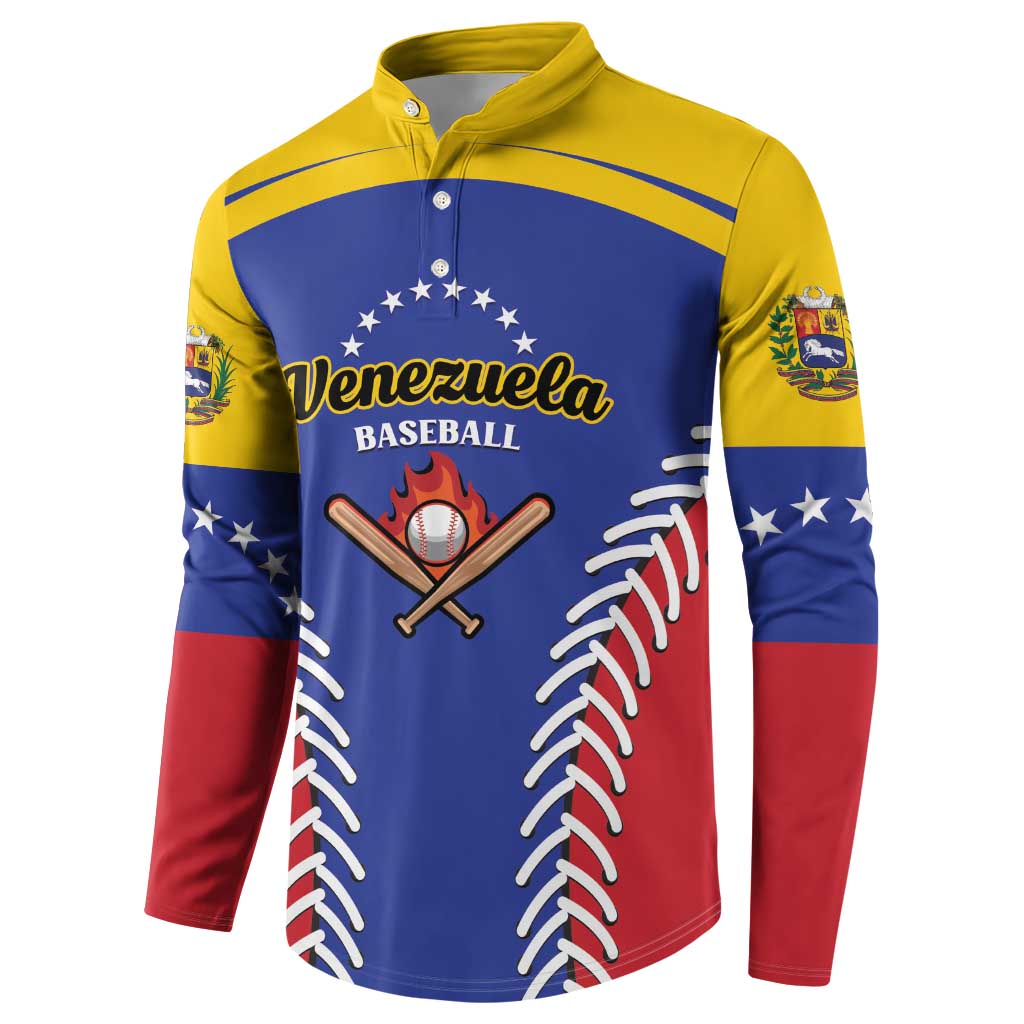 Custom Baseball Venezuela Button Sweatshirt Team Venezuela Go Champions