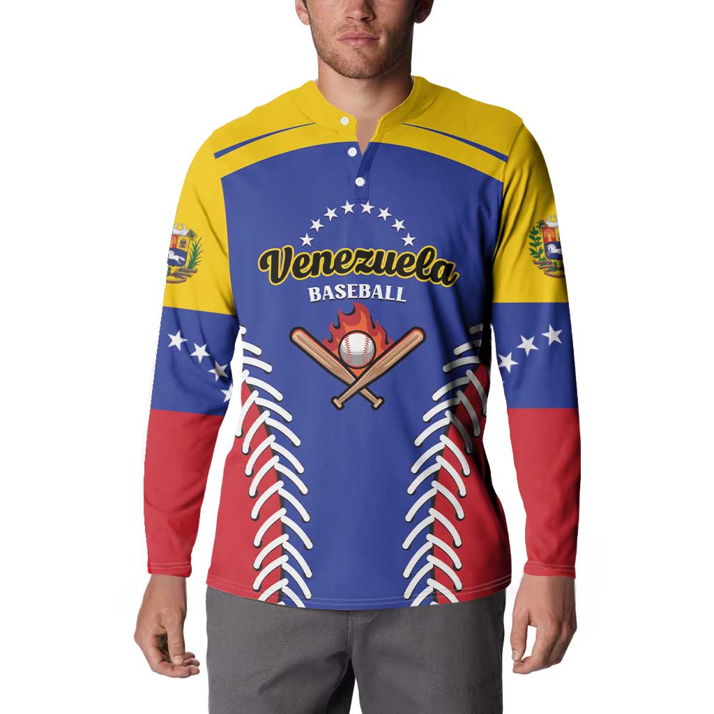 Custom Baseball Venezuela Button Sweatshirt Team Venezuela Go Champions