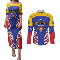 Custom Baseball Venezuela Couples Matching Puletasi and Long Sleeve Button Shirt Team Venezuela Go Champions