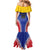 Custom Baseball Venezuela Family Matching Mermaid Dress and Hawaiian Shirt Team Venezuela Go Champions