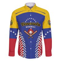 Custom Baseball Venezuela Family Matching Off The Shoulder Long Sleeve Dress and Hawaiian Shirt Team Venezuela Go Champions