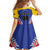 Custom Baseball Venezuela Family Matching Off Shoulder Maxi Dress and Hawaiian Shirt Team Venezuela Go Champions