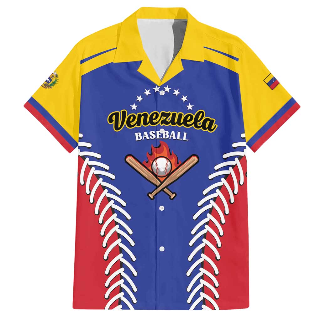 Custom Baseball Venezuela Family Matching Short Sleeve Bodycon Dress and Hawaiian Shirt Team Venezuela Go Champions