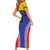 Custom Baseball Venezuela Family Matching Short Sleeve Bodycon Dress and Hawaiian Shirt Team Venezuela Go Champions