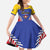 Custom Baseball Venezuela Family Matching Summer Maxi Dress and Hawaiian Shirt Team Venezuela Go Champions