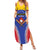 Custom Baseball Venezuela Family Matching Summer Maxi Dress and Hawaiian Shirt Team Venezuela Go Champions