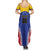 Custom Baseball Venezuela Family Matching Summer Maxi Dress and Hawaiian Shirt Team Venezuela Go Champions