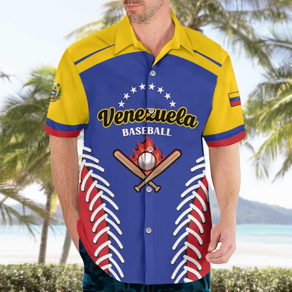 Custom Baseball Venezuela Hawaiian Shirt Team Venezuela Go Champions