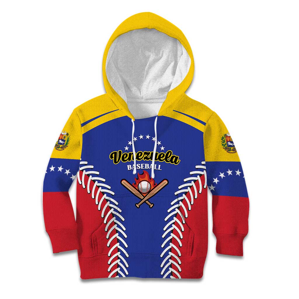 Custom Baseball Venezuela Kid Hoodie Team Venezuela Go Champions