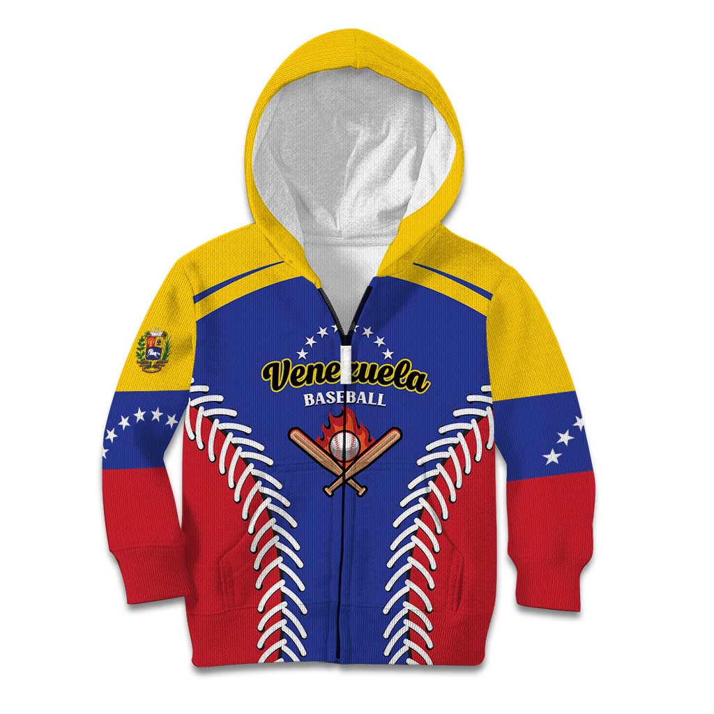 Custom Baseball Venezuela Kid Hoodie Team Venezuela Go Champions