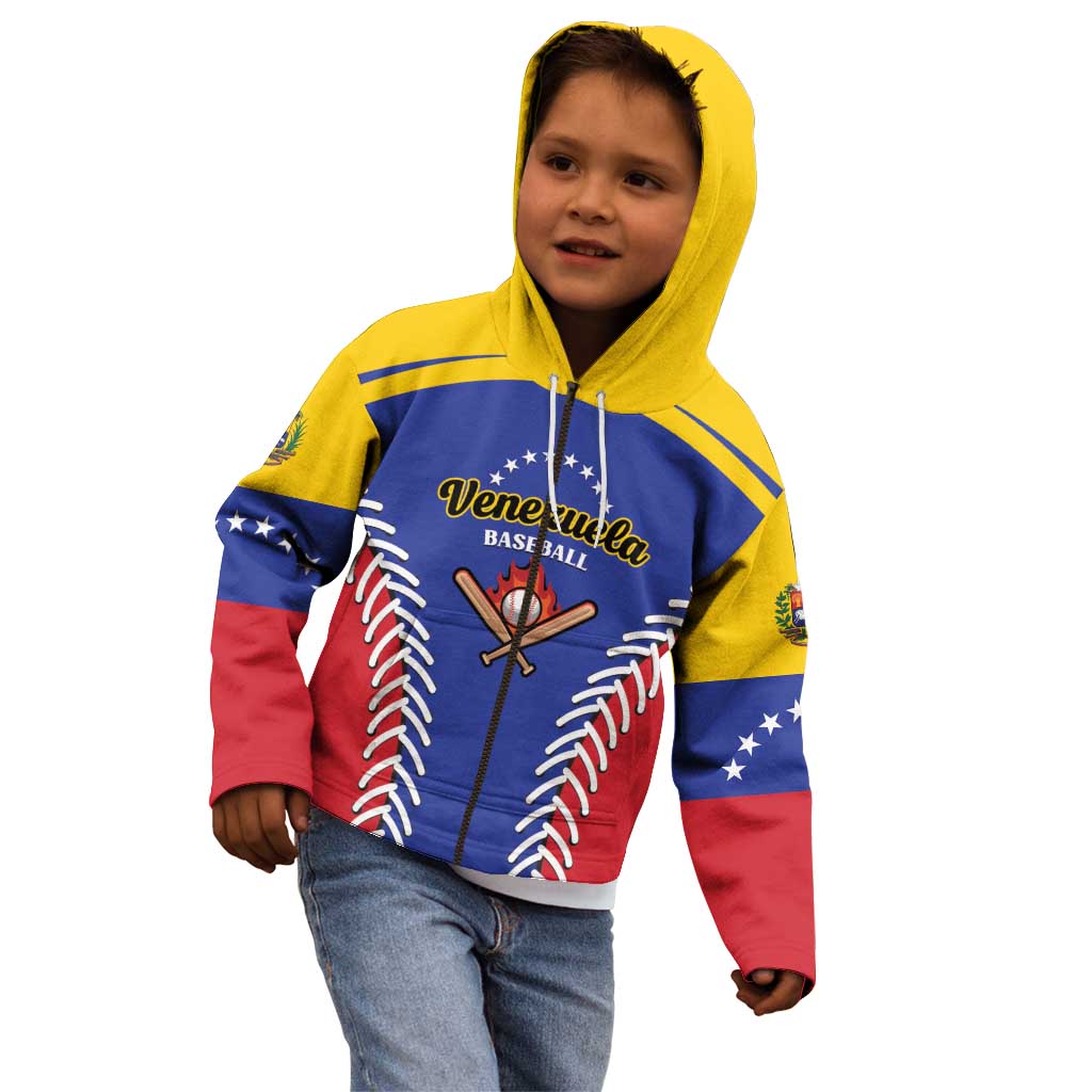 Custom Baseball Venezuela Kid Hoodie Team Venezuela Go Champions