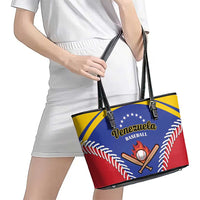 Baseball Venezuela Leather Tote Bag Team Venezuela Go Champions