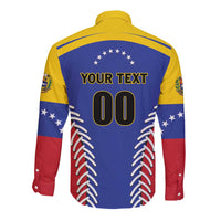 Custom Baseball Venezuela Long Sleeve Button Shirt Team Venezuela Go Champions