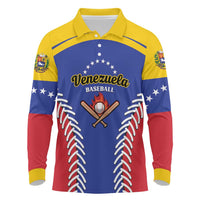 Custom Baseball Venezuela Long Sleeve Polo Shirt Team Venezuela Go Champions