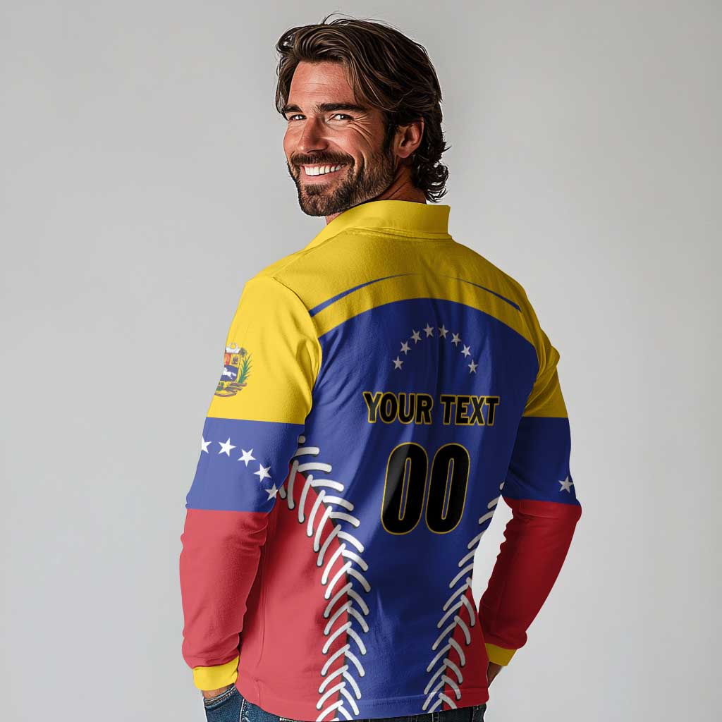 Custom Baseball Venezuela Long Sleeve Polo Shirt Team Venezuela Go Champions