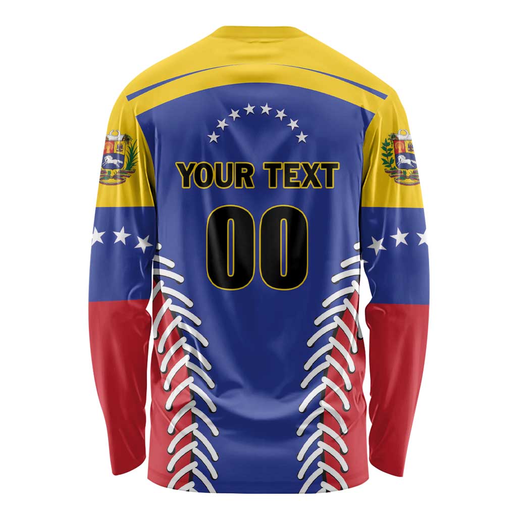 Custom Baseball Venezuela Long Sleeve Shirt Team Venezuela Go Champions