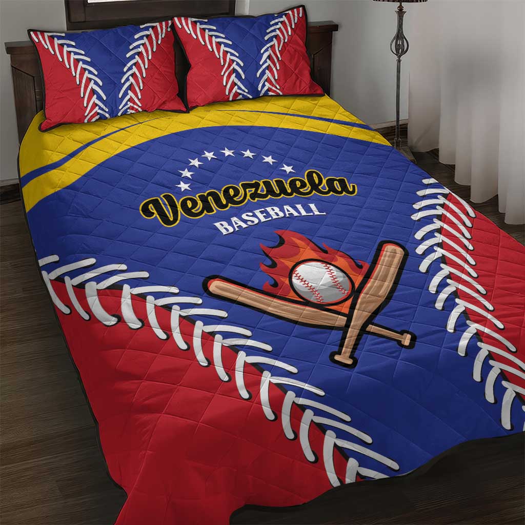 Baseball Venezuela Quilt Bed Set Team Venezuela Go Champions