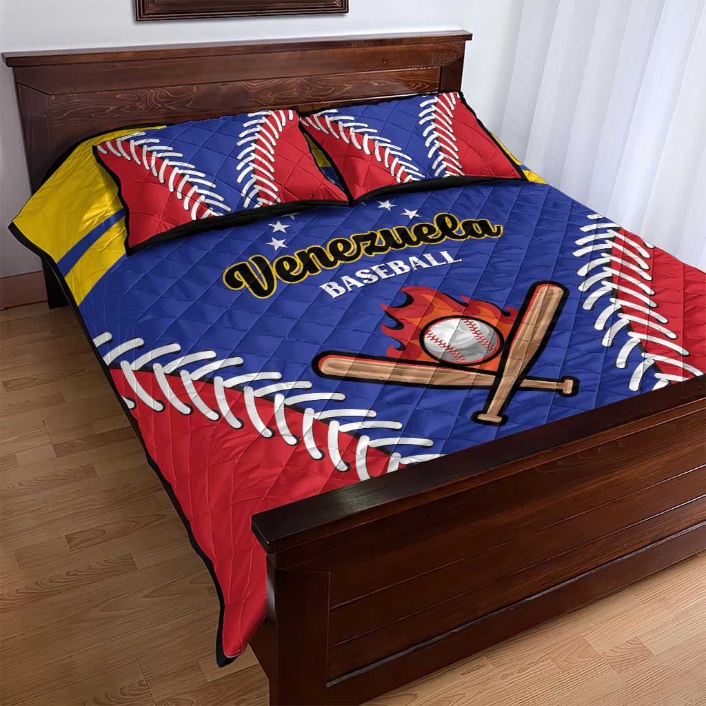 Baseball Venezuela Quilt Bed Set Team Venezuela Go Champions