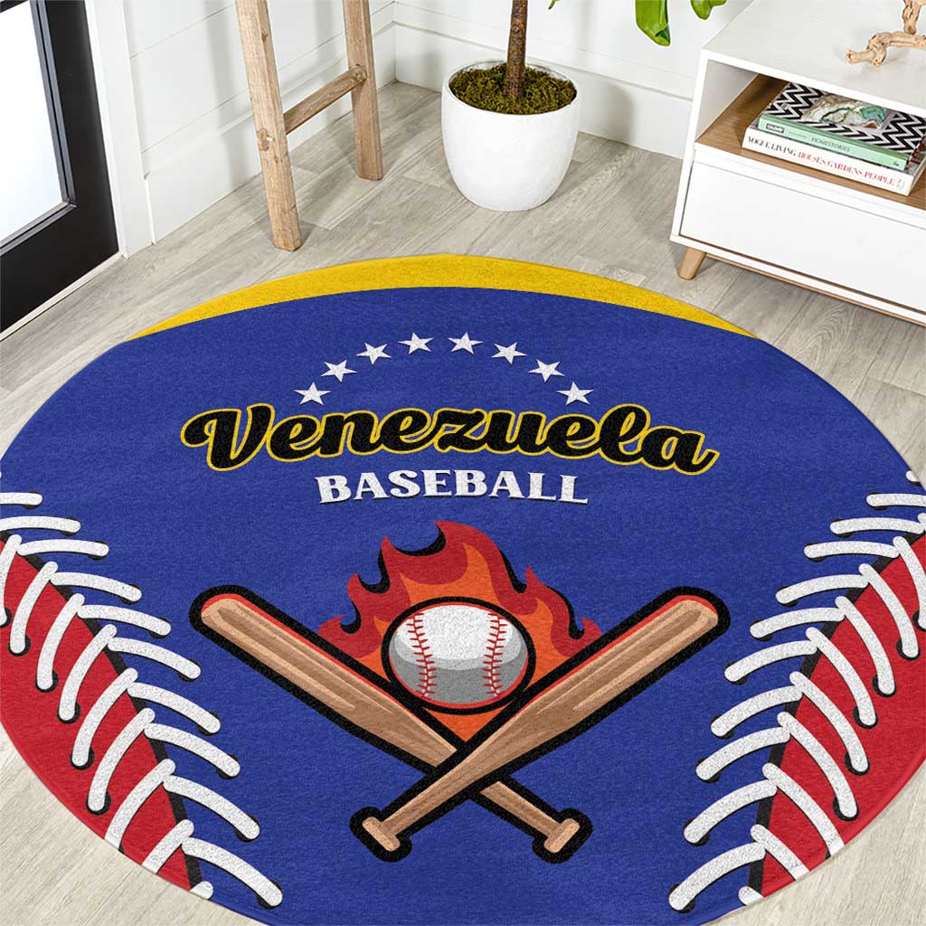 Baseball Venezuela Round Carpet Team Venezuela Go Champions