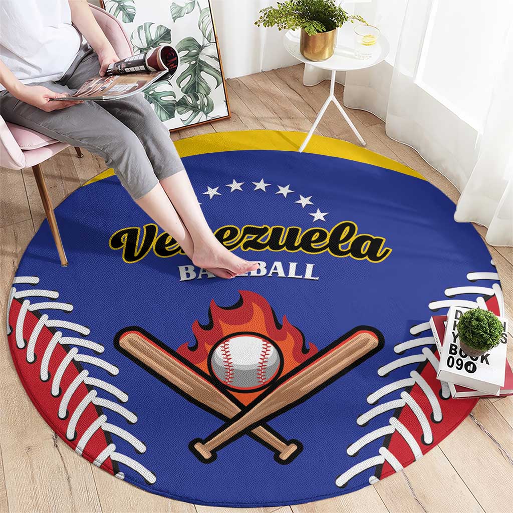 Baseball Venezuela Round Carpet Team Venezuela Go Champions