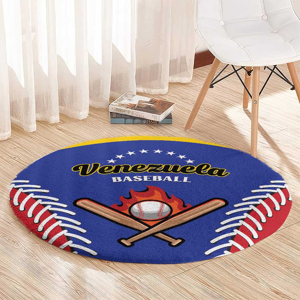 Baseball Venezuela Round Carpet Team Venezuela Go Champions