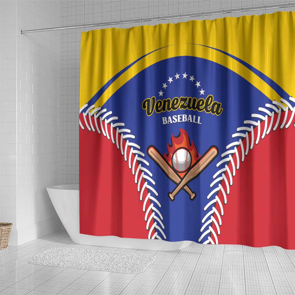 Baseball Venezuela Shower Curtain Team Venezuela Go Champions