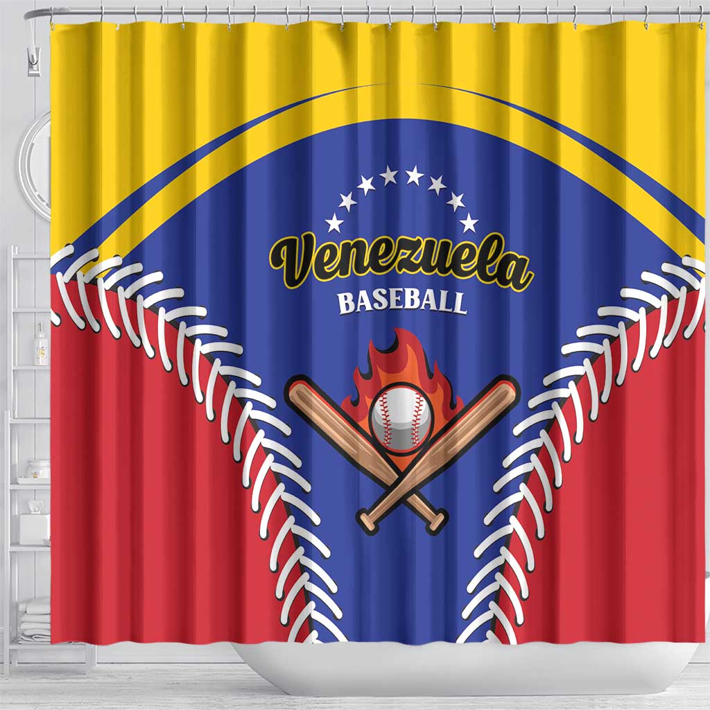 Baseball Venezuela Shower Curtain Team Venezuela Go Champions