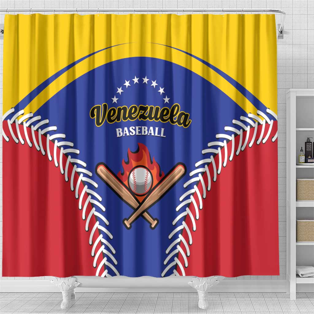 Baseball Venezuela Shower Curtain Team Venezuela Go Champions