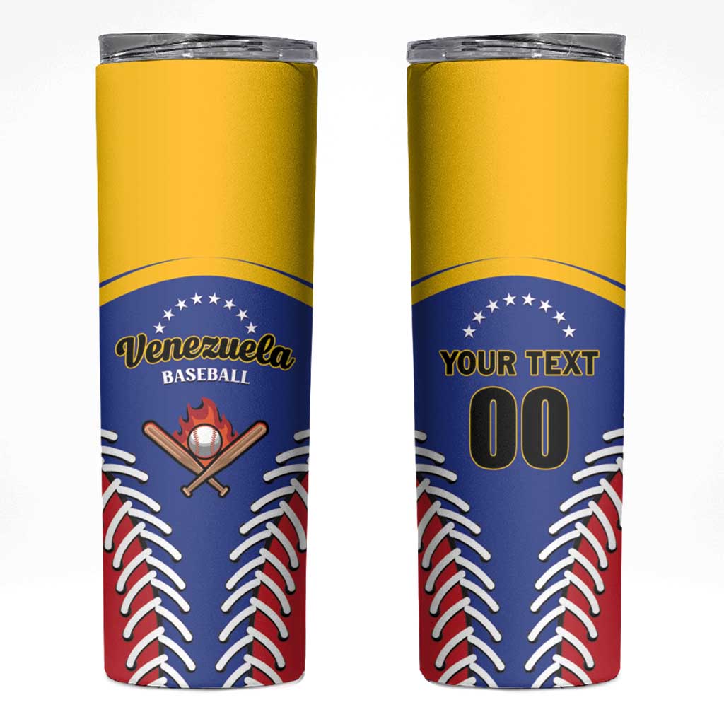 Custom Baseball Venezuela Skinny Tumbler Team Venezuela Go Champions