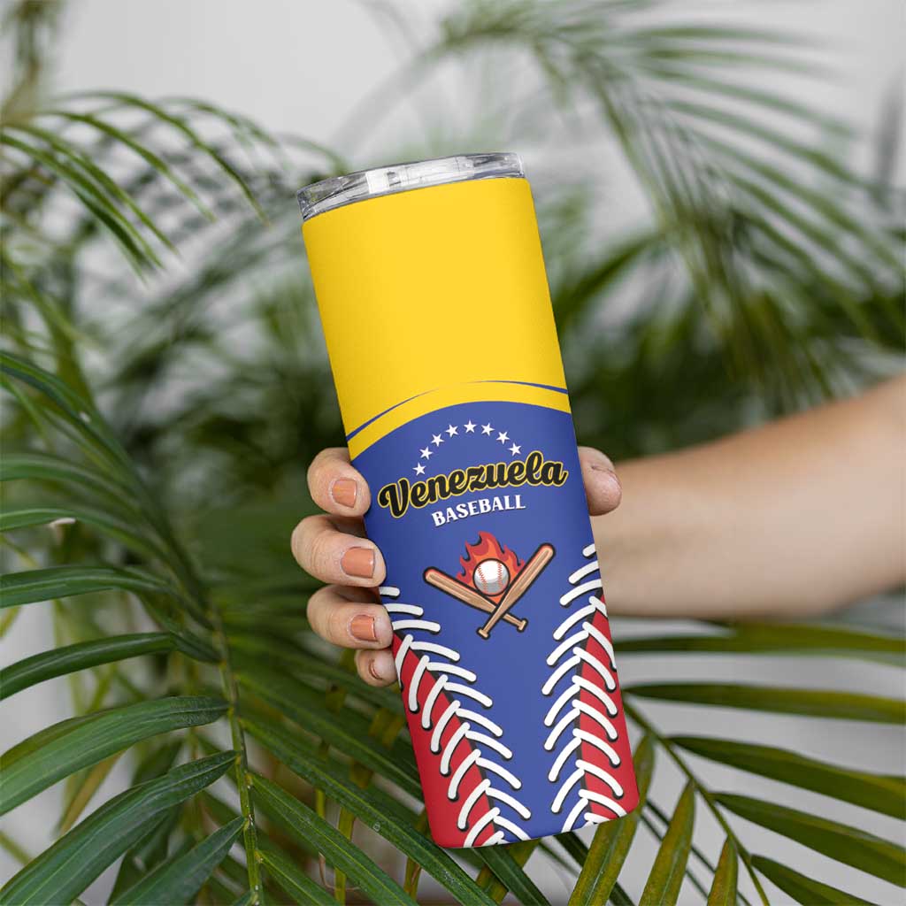 Custom Baseball Venezuela Skinny Tumbler Team Venezuela Go Champions