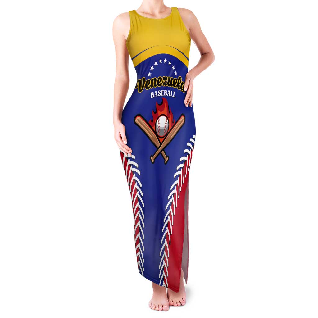 Custom Baseball Venezuela Tank Maxi Dress Team Venezuela Go Champions