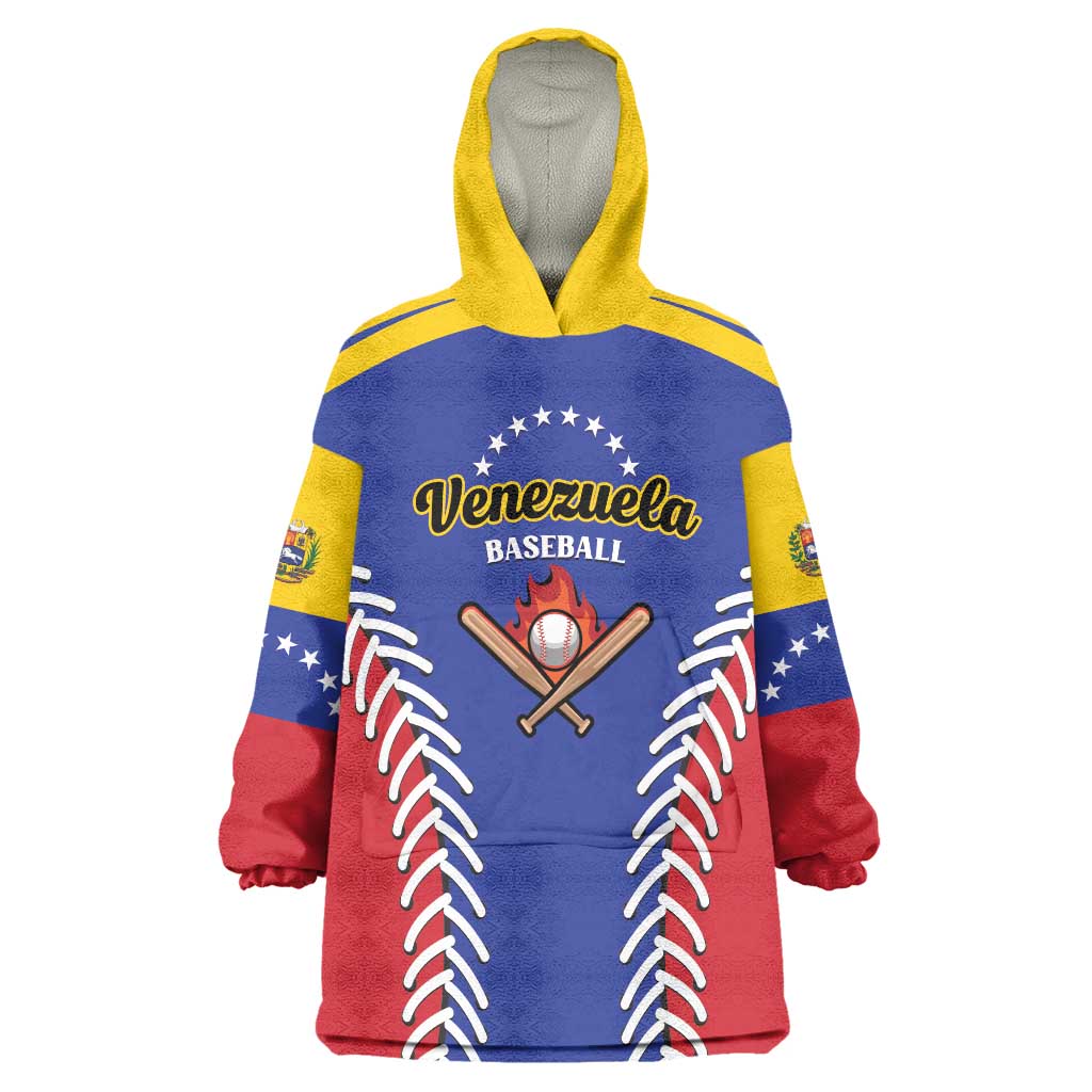 Custom Baseball Venezuela Wearable Blanket Hoodie Team Venezuela Go Champions