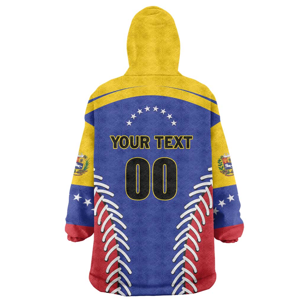 Custom Baseball Venezuela Wearable Blanket Hoodie Team Venezuela Go Champions