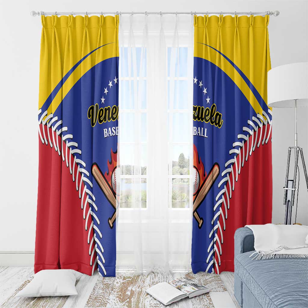 Baseball Venezuela Window Curtain Team Venezuela Go Champions