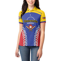 Custom Baseball Venezuela Women Polo Shirt Team Venezuela Go Champions