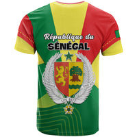 Senegal T Shirt Bahamian Lion Baobab Flag Style - Wonder Print Shop