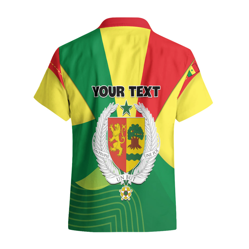 Custom Senegal Hawaiian Shirt Bahamian Lion Baobab Flag Style - Wonder Print Shop