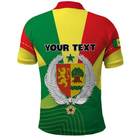 Custom Senegal Polo Shirt Bahamian Lion Baobab Flag Style - Wonder Print Shop